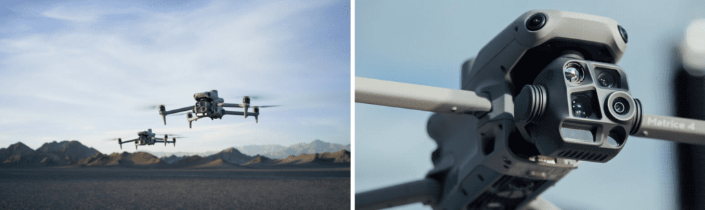 drones e câmera
