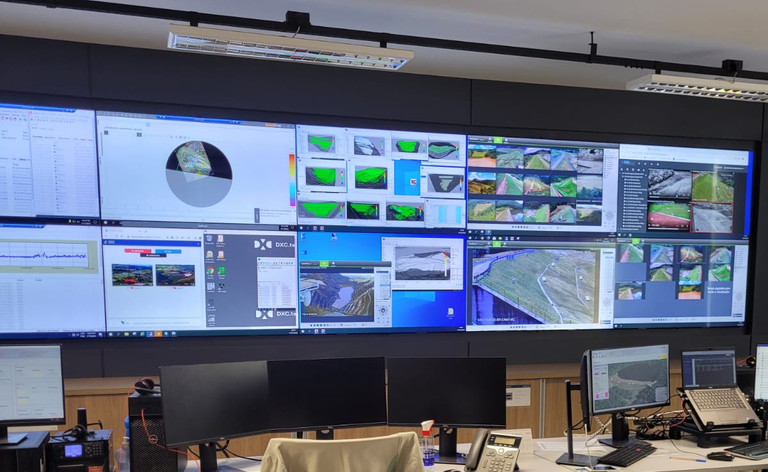 Centro de monitoramento geotécnico