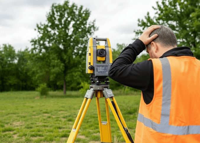 Principais erros estação total
