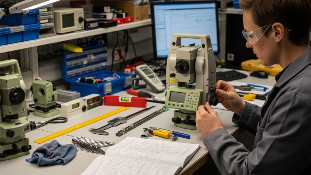 Recalibração do equipamento em bancada