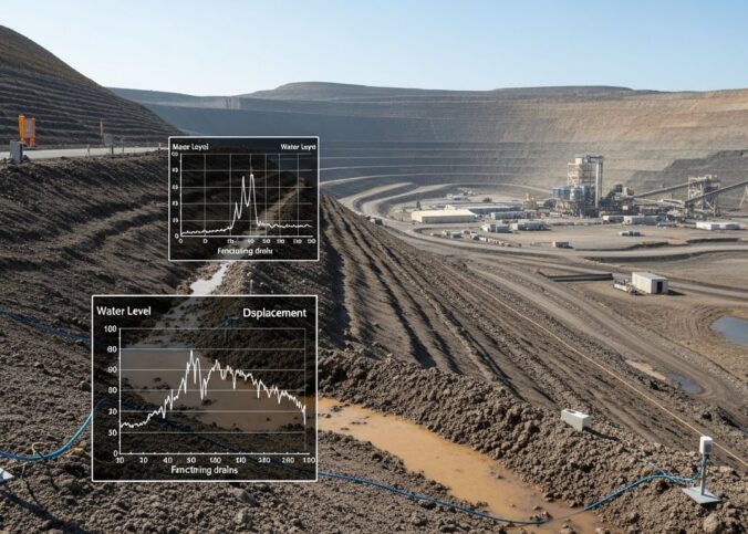 Monitoramento integrado água-deformação