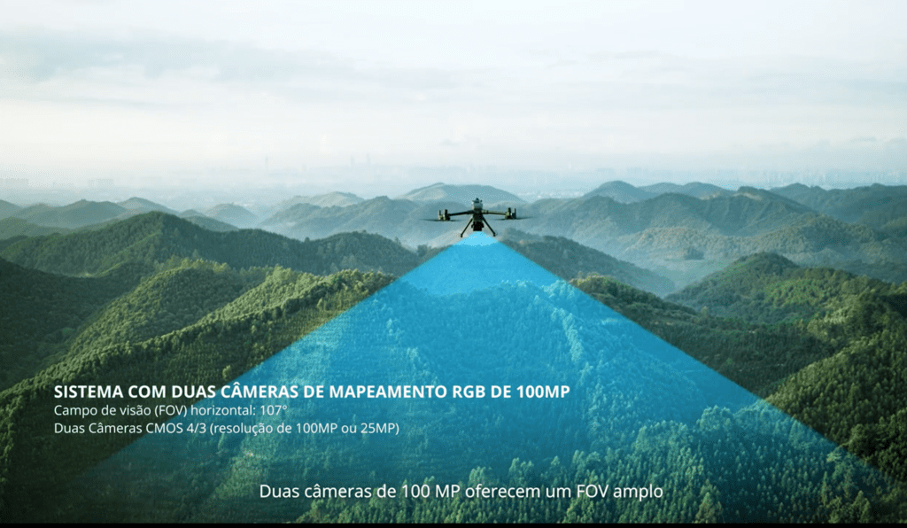 DJI Matrice 400 com Lidar L3 sistema com duas câmeras de mapeamento rgb de 100mp