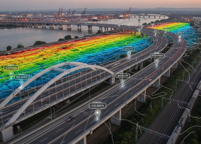 O monitoramento de infraestruturas de transporte